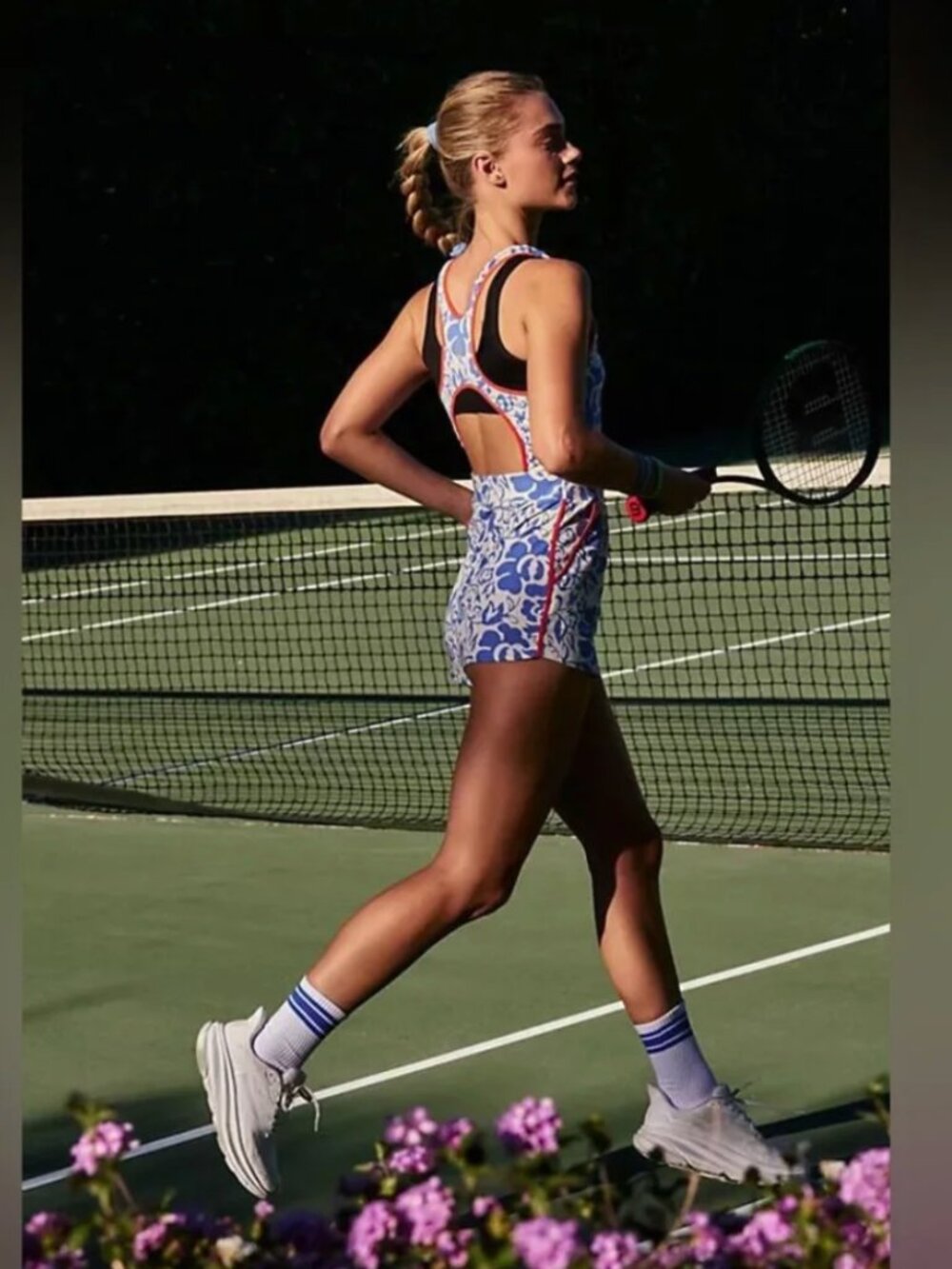 Free People Movement High Volley Shortsie romper- Bay breeze - Picture 4 of 6